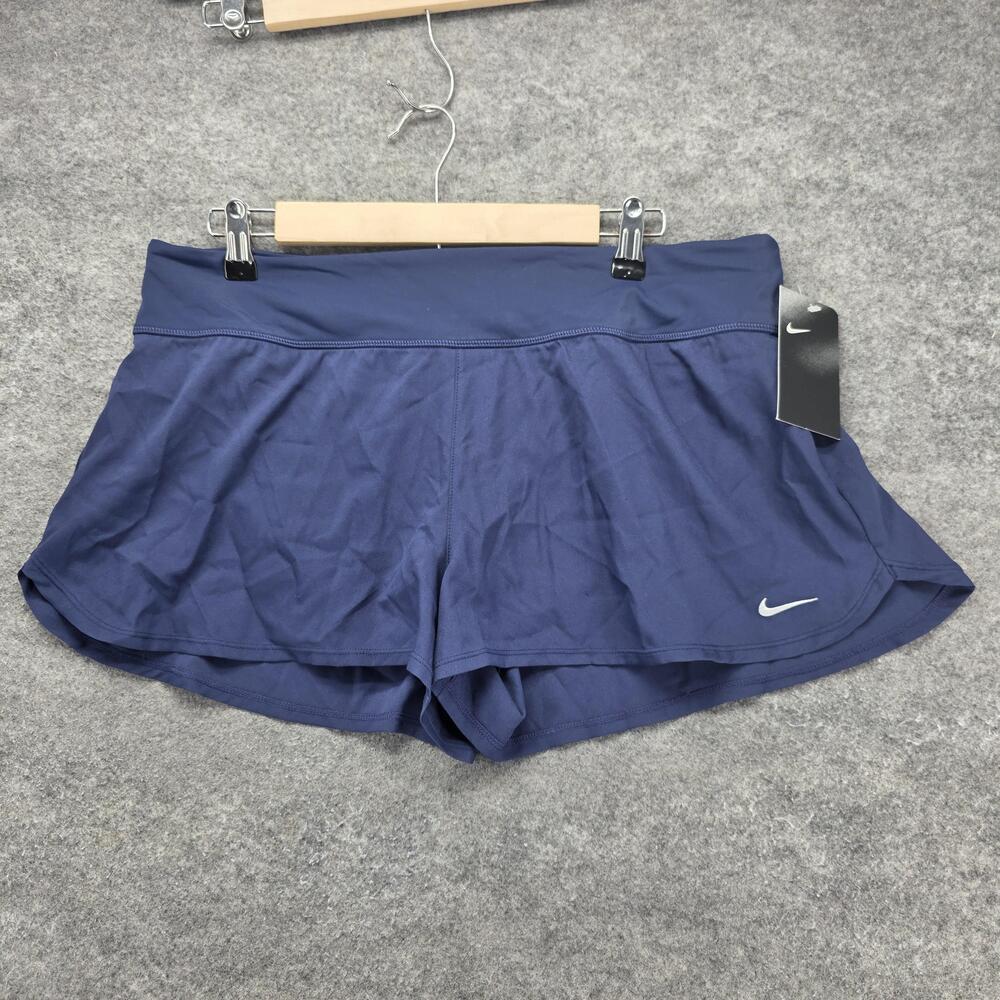 Nike Skort Womens XL Blue Mesh Lined Elastic Waist Pull On Athletic Running